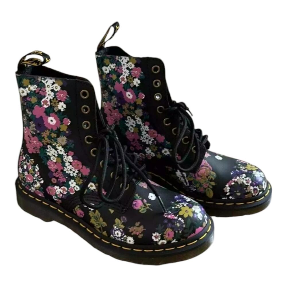 DR MARTENS 1460 PASCAL BOOTS UK 5 EU 38 US 7‎ VINTAGE FLORAL DOCS New! - Picture 10 of 16